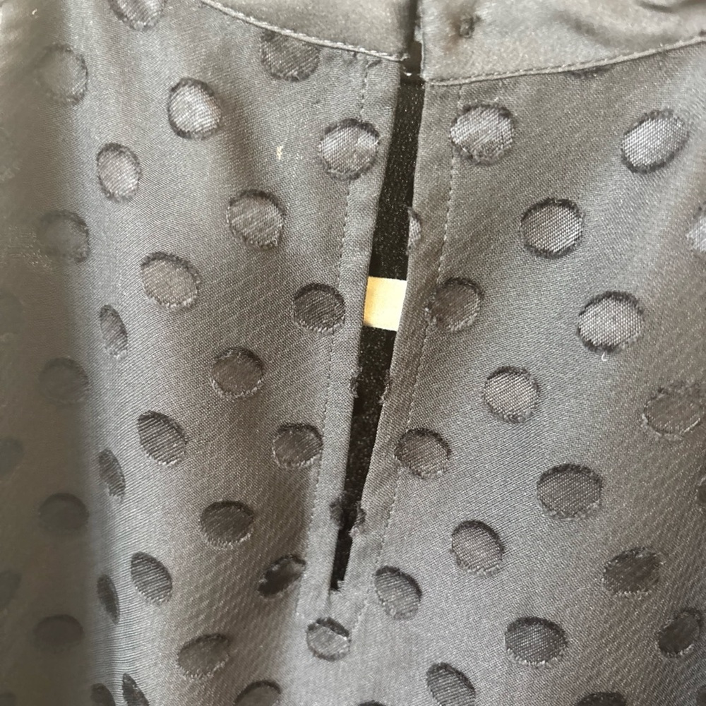 Ann Taylor Sheer Swiss Dot Ruffled Halter-Neck Top - Picture 7 of 16
